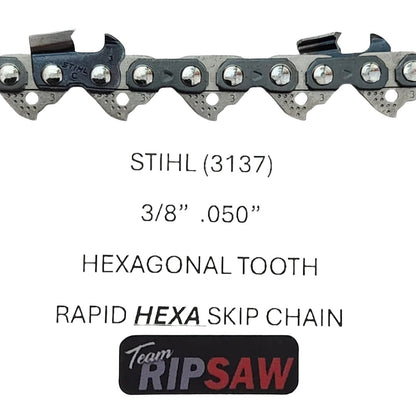 STIHL RAPID - HEXA 33RHF aka 3137 Skip Chain (3/8 .050) Select a Size 2-Pack