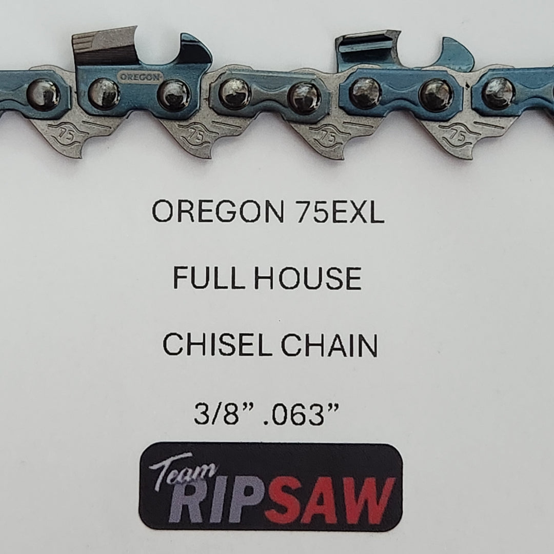 Husqvarna and Oregon Skip and Chisel Chain for (3/8 .063) Select a Size 2-Pack