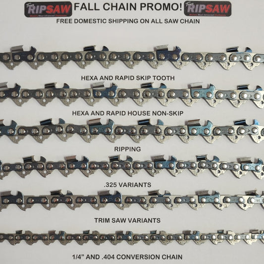 RIPSAW 2511 1/4"(Stihl 3670) Conversion Chain Reorder (Two Pack)