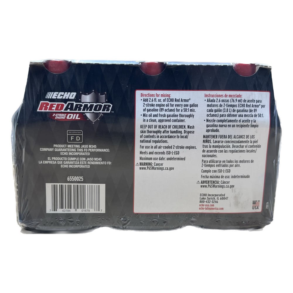 ECHO Red Armor 2 Stroke Engine Oil - Premix